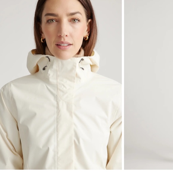 Quince Weatherproof Short Rain Shell Jacket NWOT - Picture 2 of 7
